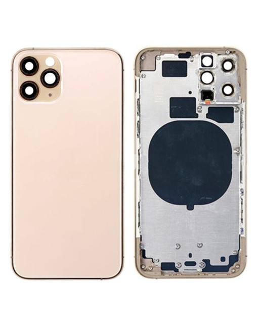 Replacement Rear Housing with Frame For iPhone 11 Pro - Gold | Famousupply